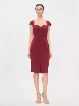 Коктейльное платье узкого кроя Rinascimento, красный