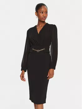 Коктейльное платье узкого кроя Rinascimento, черный