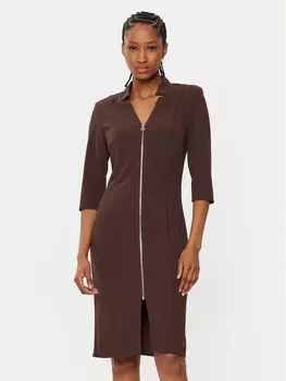 Коктейльное платье узкого кроя Rinascimento, коричневый