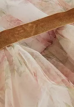 Коктейльное платье / Вечернее платье Standard Next, розовое с цветочным принтом