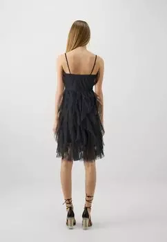 Коктейльное платье / Вечернее платье Onlsky Strapsleeve Short Dress ONLY, черное