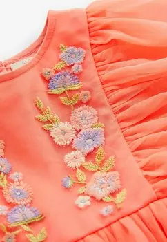 Коктейльное платье / Вечернее платье Embroidered Next, кораллово-розовый