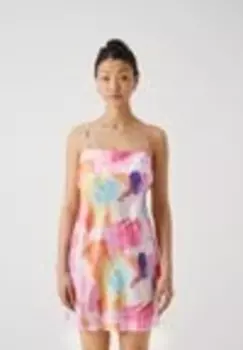 Коктейльное платье / Вечернее платье PCSUMMER STRAP SHORT DRESS Pieces, розовый