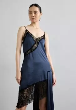 Коктейльное платье / Вечернее платье ANARA ASIMETRIC DRESS MIISTA, темно-синий