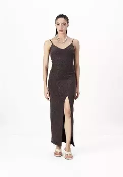 Коктейльное платье / Вечернее платье ROME GLITTER MAXI WAL G., бронза