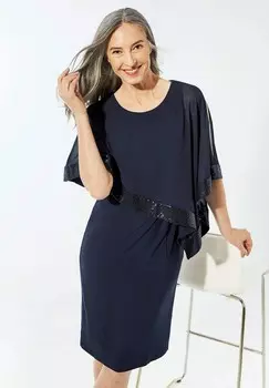 Коктейльное платье / Вечернее платье MIT RAFFINIERTEM GOLDNER, синий