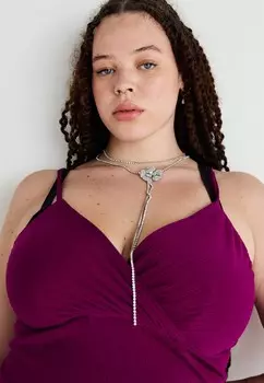 Коктейльное платье / Вечернее платье JOSEFINA GLITTER KNOT WAL G CURVE, фиолетовый