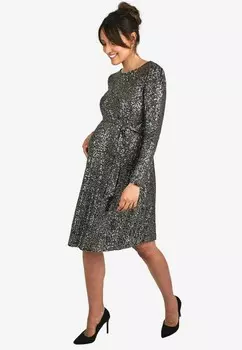 Коктейльное платье / Вечернее платье MATERNITY SEQUIN REGULAR FIT JoJo Maman Bb, серебристый