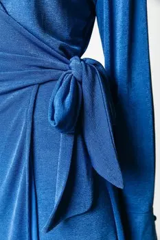 Коктейльное платье / Вечернее платье DORIN WRAP DRESS Colourful Rebel, синий