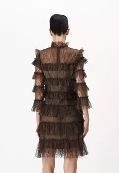 Коктейльное платье / Вечернее платье CARMINE MINI DRESS By Malina, темно-коричневый