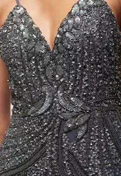 Коктейльное платье / Вечернее платье BEAUUT, темно-серый