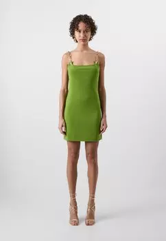 Коктейльное платье / Вечернее платье GAP X CULT GAIA CHAIN SLIP DRESS GAP, зеленый