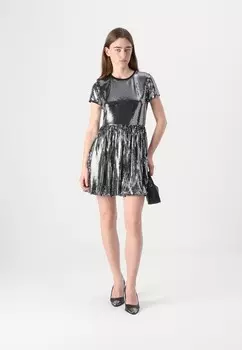 Коктейльное платье / Вечернее платье GEO MINI DRESS DKNY, черный