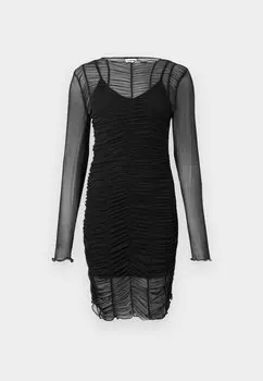 Коктейльное платье / Вечернее платье NMJUDITH DRAPED SHORT DRESS Noisy May, черный