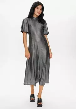 Коктейльное платье / Вечернее платье Nmph, серебристый