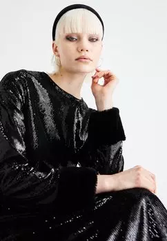 Коктейльное платье / Вечернее платье PALAIS SEQUIN MIDI DRESS Sister Jane, черный