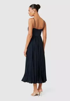 Коктейльное платье / Вечернее платье PLEATED MIDI DRESS Forever New, темно-синий