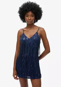 Коктейльное платье / Вечернее платье Superdry, синий