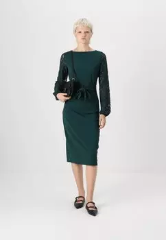 Коктейльное платье / Вечернее платье VMMAGDA CALF DRESS Vero Moda, темно-зеленый