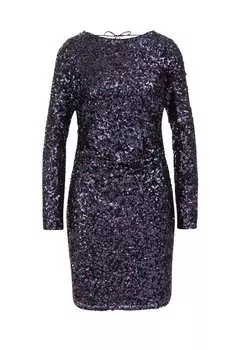 Коктейльное платье / Вечернее платье WE Fashion, темно-фиолетовый