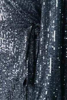 Коктейльное платье / Вечернее платье XITA SEQUINS REAL WRAP DRESS Colourful Rebel, серебристый
