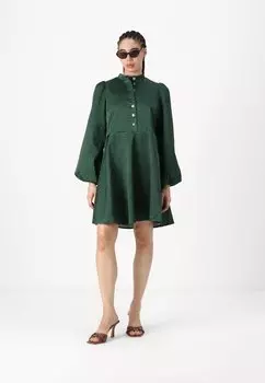 Коктейльное платье / Вечернее платье YASRIPPA DRESS YAS, темно-зеленый