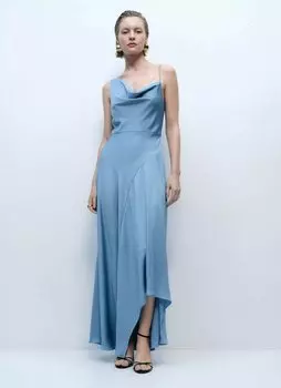 Коктейльное платье / Вечернее платье PRIMAVER Mango, светло-голубой
