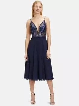 Коктейльное платье Vera Mont, синий