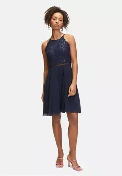 Коктейльное платье Vera Mont, темно-синий