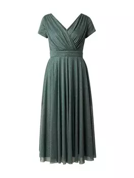 Коктейльное платье Vera Mont, темно-зеленый