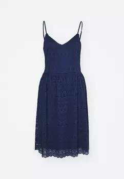 Коктейльное платье VIAGNES STRAP SHORT DRESS VILA, темно-синий