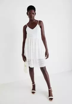Коктейльное платье VIAGNES STRAP SHORT DRESS VILA, белый