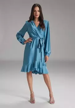 Коктейльное платье VOLANT AUS NACHHALTIGEM Swing, синий