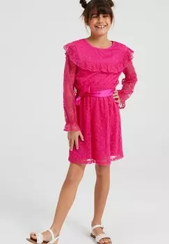 Коктейльное платье WE Fashion, розовый меланж