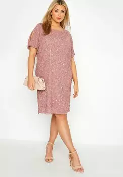 Коктейльное платье Yours Clothing, розовый