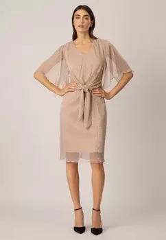 Коктейльное/праздничное платье Apart, серо-коричневый