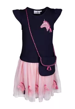 Коктейльное/праздничное платье Einhorn Mit Und Separater Tasche happy girls, темно-синее