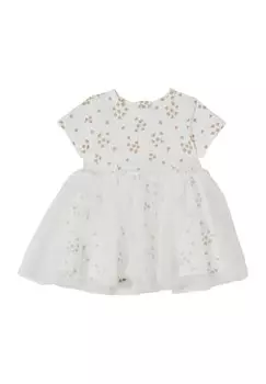 Коктейльное/праздничное платье PHOEBE SHORT SLEEVE TULLE DRESS Cotton On, цвет vanilla/citrus sorbet daisy floral