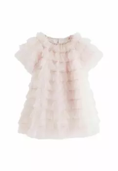 Коктейльное/праздничное платье SPARKLE RUFFLE REGULAR FIT Next, розовый