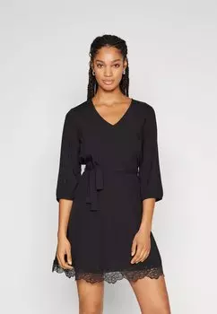 Коктейльное/праздничное платье VMRUSK LACE SHORT DRESS Vero Moda, цвет black