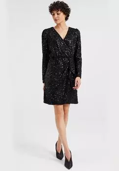 Коктейльное/праздничное платье WE Fashion, цвет black
