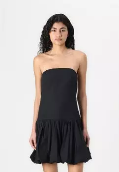 Коктейльное/вечернее платье Bubble Hem Mini Dress Abercrombie & Fitch, черный