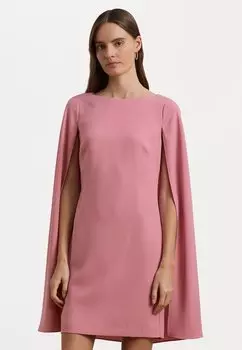 Коктейльное/вечернее платье CAPE GEORGETTE COCKTAIL DRESS Lauren Ralph Lauren, розовый