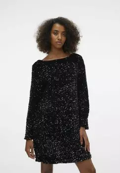 Коктейльное/вечернее платье LAILA SEQUIN BOW Vero Moda, черный