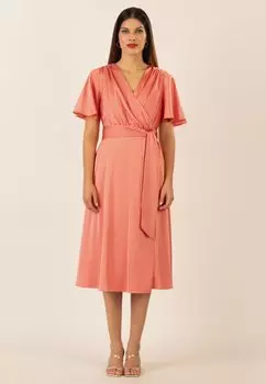 Коктейльное/вечернее платье MIDI Apart, коралловый