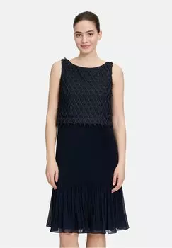 Коктейльное/вечернее платье MIT PLISSEE Vera Mont, синий