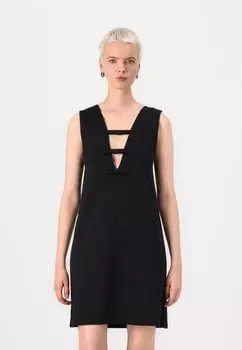 Коктейльное/вечернее платье ONLAMEL BOW DRESS ONLY, черный