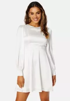Коктейльное/вечернее платье OPEN BACK SHORT DRESS Bubbleroom, белый