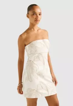 Коктейльное/вечернее платье STRAPLESS MINI DRESS Forever New, кремовый