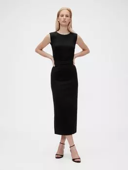 Коктейльное/вечернее платье STUDIO PONTE PENCIL DRESS - Jersey dress GAP, черный